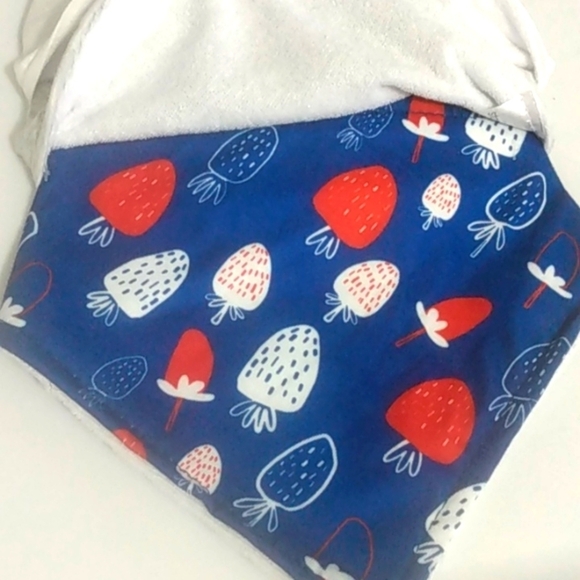 STARS & DREAMERS GIRL'S JULY 4TH SUNGLASSES AND BANDANA BIBS 4 PIECE SET… - Picture 7 of 9